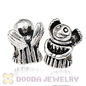 Antique Silver Plated European Style Alloy Angel Beads