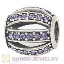 European Sterling Silver Leading Lady with Tanzanite Austrian Crystal Charm