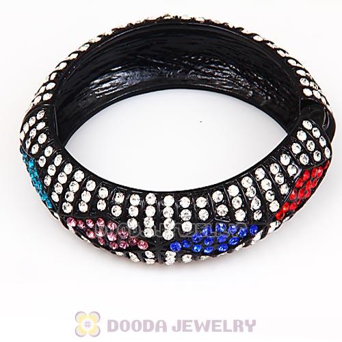 Pave Crystal Hip Hop Alloy Bracelet Bangle Wholesale