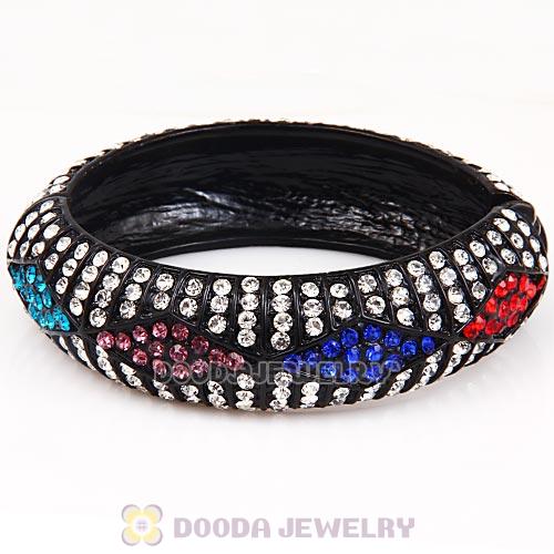 Pave Crystal Hip Hop Alloy Bracelet Bangle Wholesale