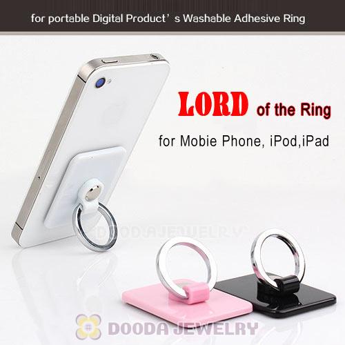 Universal Adhesive Ring Stand Holder for SmartPhone iPod iPad - White