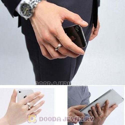 Universal Adhesive Ring Stand Holder for SmartPhone iPod iPad - White