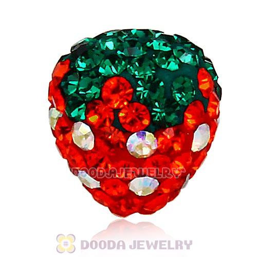 10X11mm Czech Crystal Strawberry Beads Earrings Component Findings