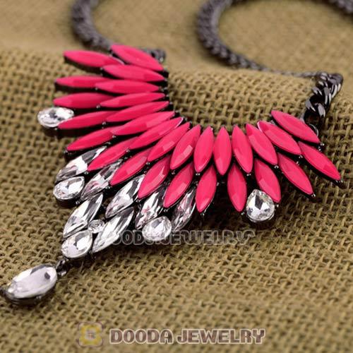 2013 Design Lollies Roseo Resin Crystal Pendant Necklaces Wholesale