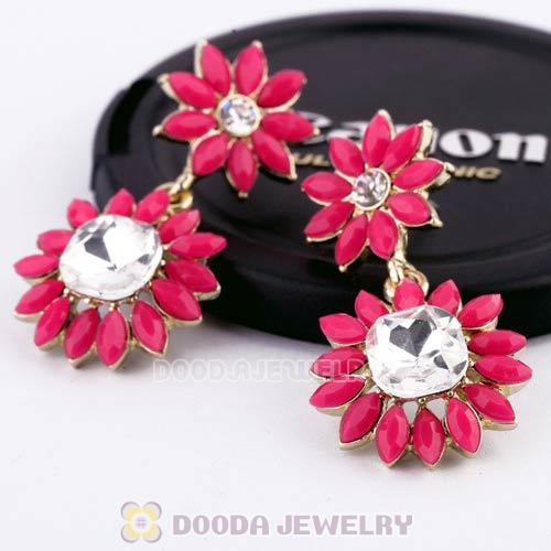 2013 Design Fashion Lollies Roseo Crystal Flower Stud Earrings