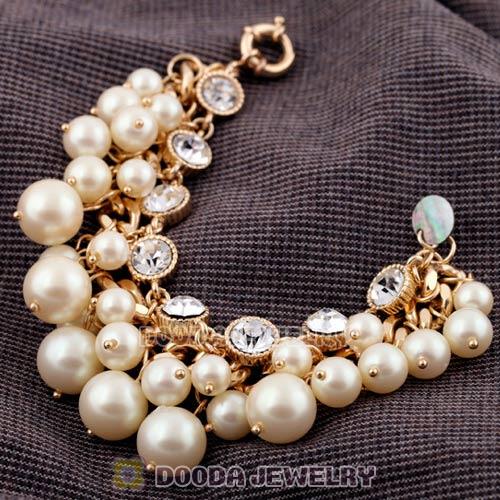 Luxury Pearl And Crystal Bracelet Wholesale