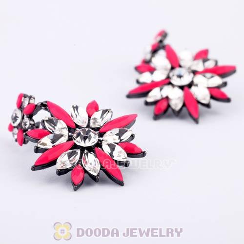 2013 Design Lollies Roseo Crystal Flower Chandelier Earrings