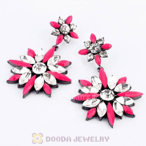2013 Design Lollies Roseo Crystal Flower Chandelier Earrings
