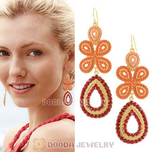 2013 Design Bohemian style Flower Chandelier Earrings Wholesale