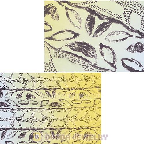 Mulberry Silk Scarves Digital Painting gradual change leave Pashmina Shawls Wholesale