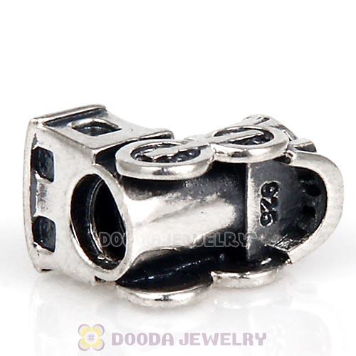 925 Sterling Silver European Train Beads with Screw Thread