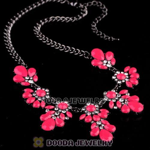 2013 Design Lollies Roseo Resin Crystal Statement Necklaces Wholesale