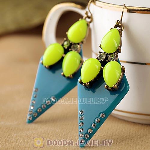 2013 Design Lollies Resin Crystal Geometric Drop Earrings