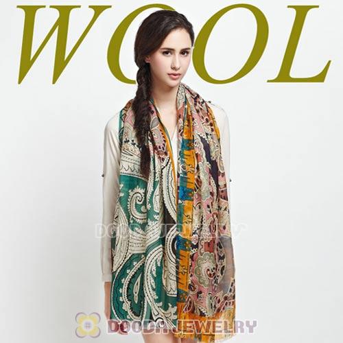 Urban Retro Wool Colorful Pashmina Shawl Scarves