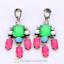 2013 Design Lollies Multi Color Resin Crystal Chandelier Earrings