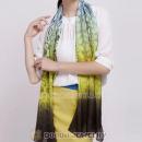 Mulberry Silk Scarves Digital Painting gradual change leave Pashmina Shawls Wholesale