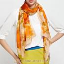 Mulberry Silk Scarves Digital Painting Gorgeous Flower Pashmina Shawls Wholesale