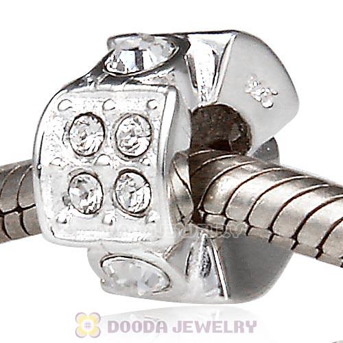 European Sterling Silver Radiance Beads with Crystal Austrian Crystal