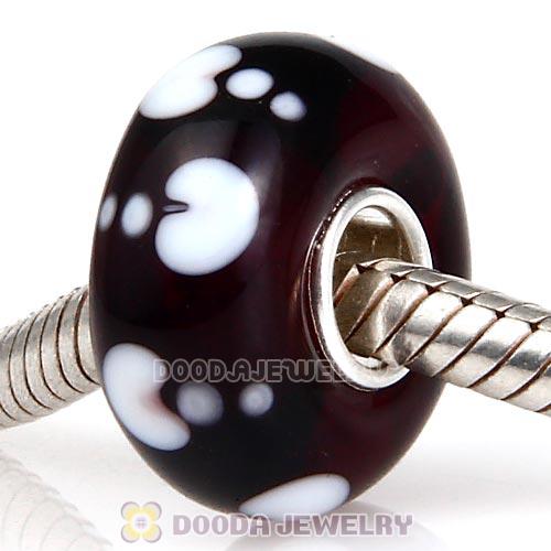 Top Class European Glass Beads with 925 Silver Single Core