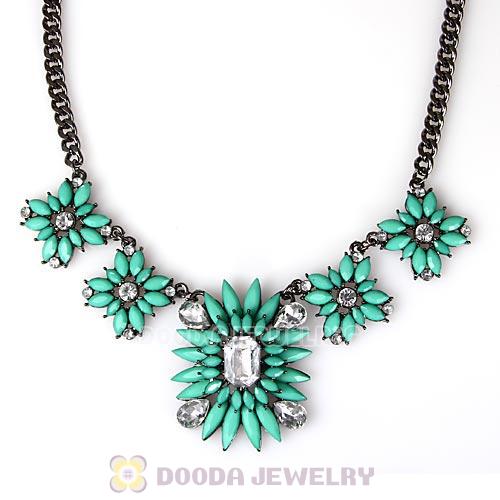 2013 Design Lollies Turquoise Resin Crystal Statement Necklaces Wholesale