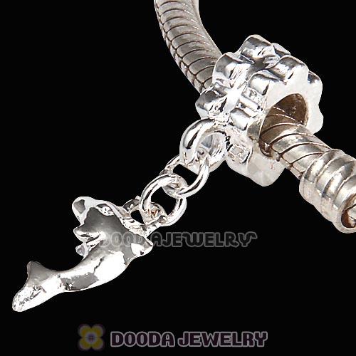 Wholesale Alloy European Style Beads Dangle Dolphin Charm