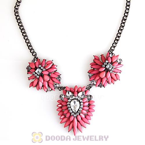 Fashion 2013 Design Lollies Pink Three Pendant Necklaces Wholesale
