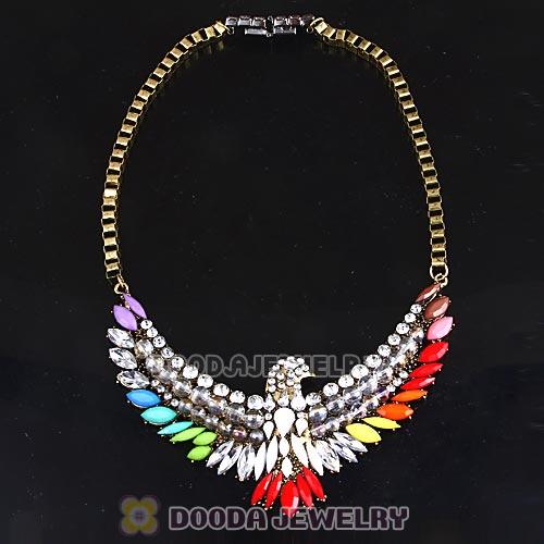 2013 Design Lollies Multi Color Resin Crystal Glede Pendant Necklaces Wholesale