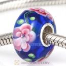 Top Class European Glass Flower Beads with 925 Silver Single Core