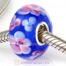 Top Class European Glass Flower Beads with 925 Silver Single Core