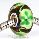 Silver Bits Flower Glass Beads in 925 Silver Single Core