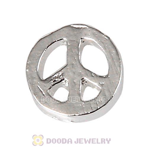 Alloy Peace Floating Locket Charms Wholesale