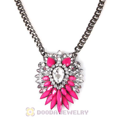 2013 Design Lollies Roseo Resin Crystal Pendant Necklaces Wholesale
