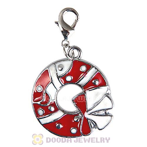 Platinum Plated Enamel Christmas Jewelry Charms Wholesale