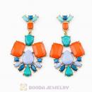 2013 Design Lollies Multi Color Resin Crystal Chandelier Earrings