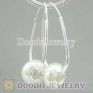 925 Sterling Silver Charm Jewelry Earring without Beads fit Jewelry Beads