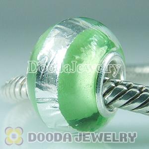 925 sterling silver single core Charm Jewelry glass beads