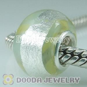 925 sterling silver single core Charm Jewelry glass beads