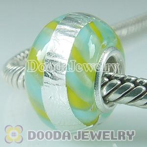 925 sterling silver single core Charm Jewelry glass beads