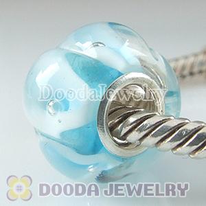 925 sterling silver single core Charm Jewelry glass beads