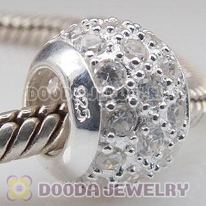 S925 Sterling Silver Charm Jewelry Beads with Stone