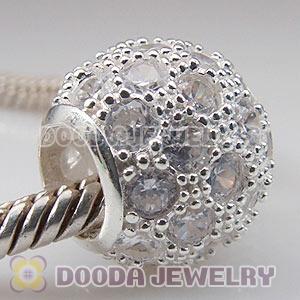 S925 Sterling Silver Charm Jewelry Beads with Stone