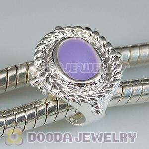 Wholesale Silver Plated Charm Jewelry Double Hole Beads