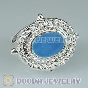 Wholesale Silver Plated Charm Jewelry Double Hole Beads