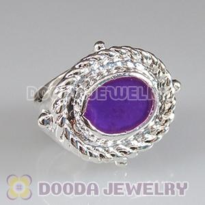 Wholesale Silver Plated Charm Jewelry Double Hole Beads