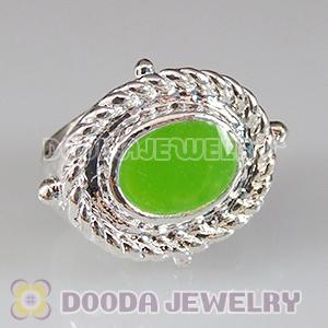 Wholesale Silver Plated Charm Jewelry Double Hole Beads