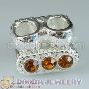 Wholesale Silver Plated European Style Double Hole Beads