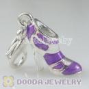 Wholesale Silver Plated Alloy high-heel shoe Charms