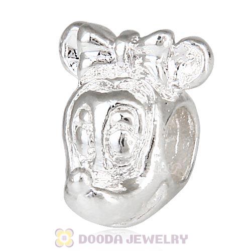 Silver Plated European Mickey Head Beads Wholesale