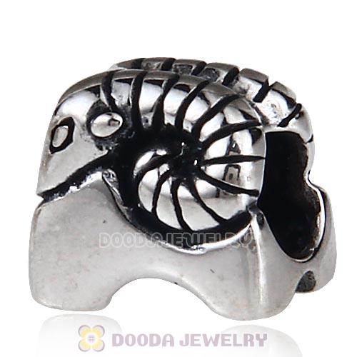 Antique Sterling Silver Cute Argali Sheep Charm Beads European Style