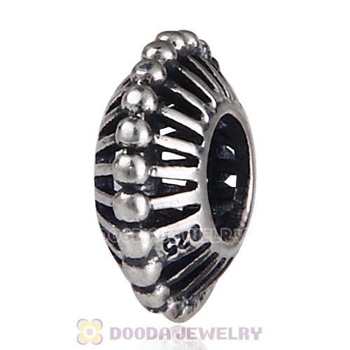 Antique Sterling Silver Spoken For Spacer Beads European Style